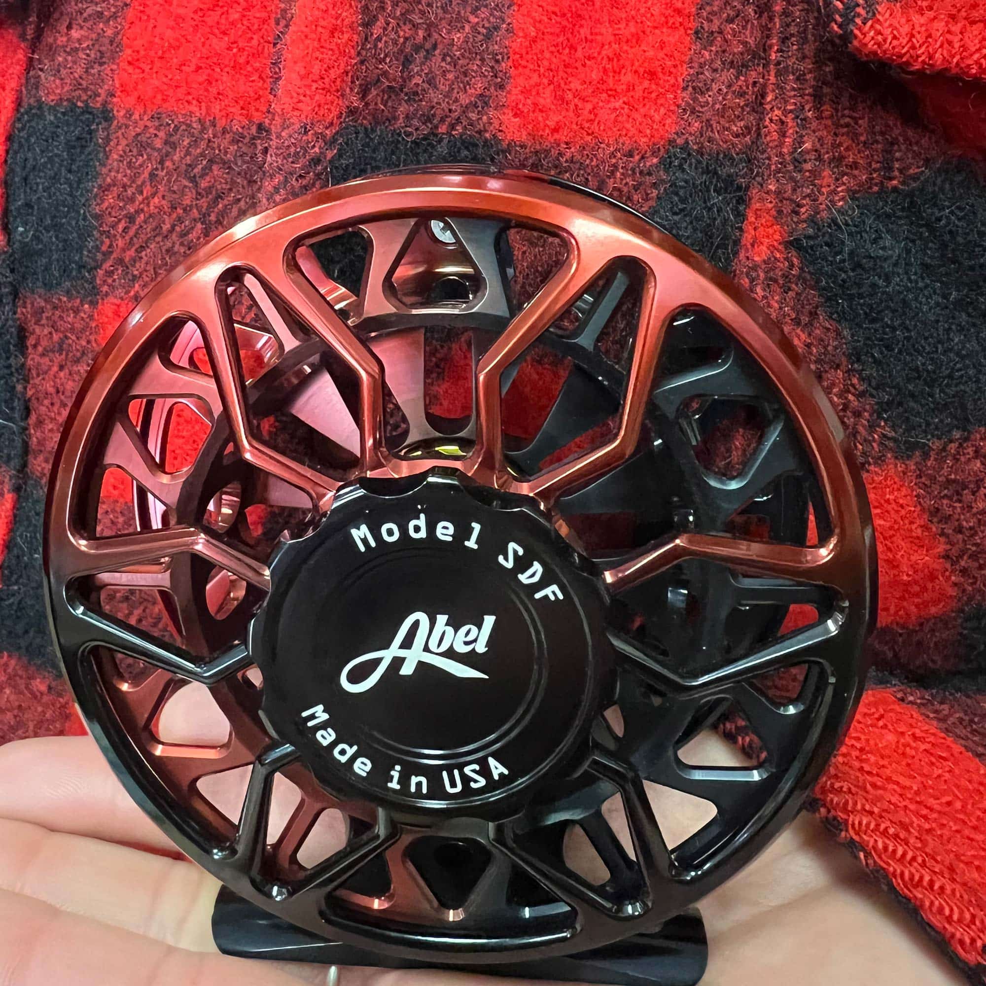 Abel Model SDF Reel-Black/Red Fade