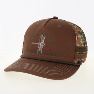 Dragonfly Anglers Trucker Hat- Brown/Camo